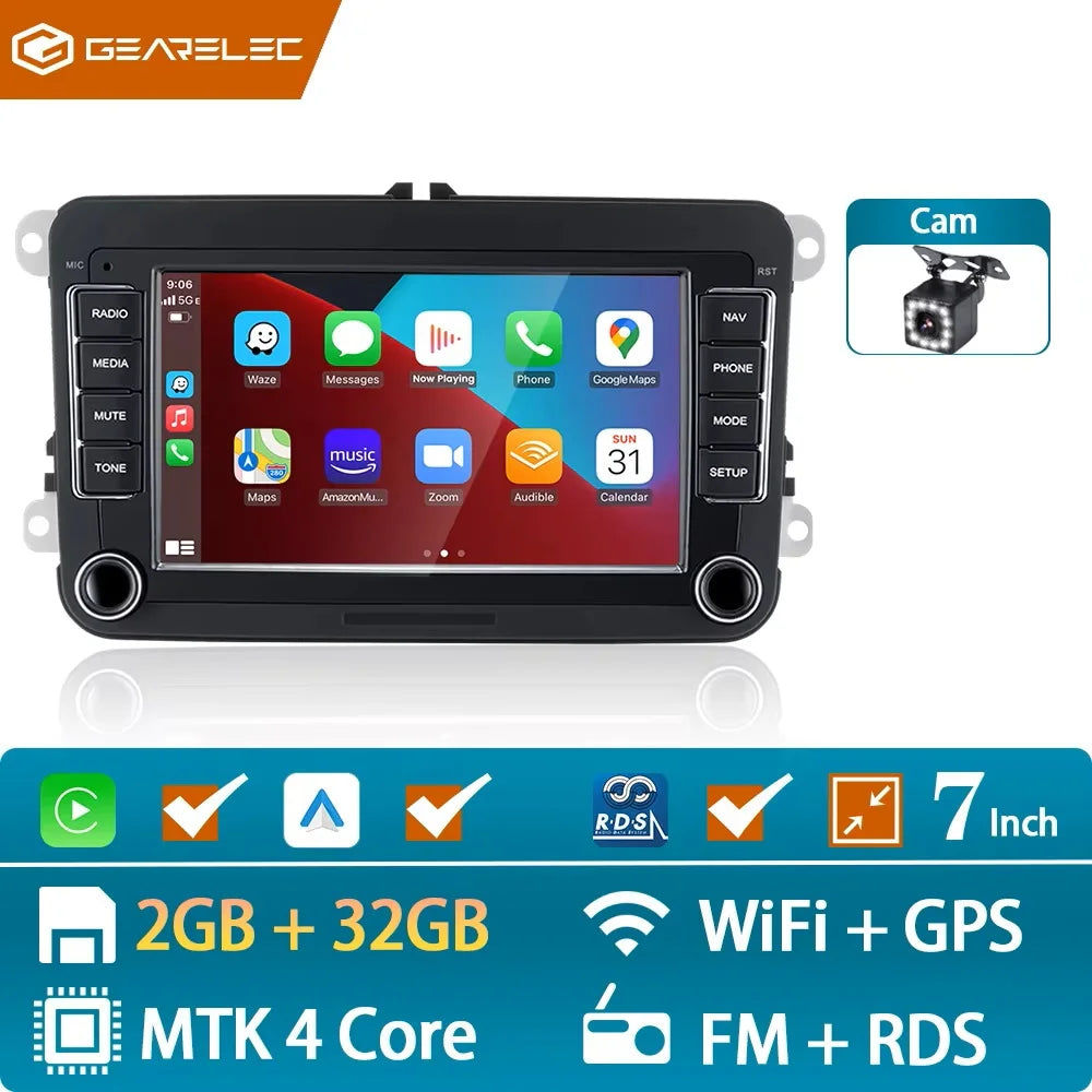 2 Din Android Car Radio VW