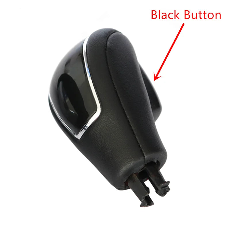 AT Leather Gear Shift Knob For Ford Mondeo MK4 S-MAX Kuga Galaxy MK1 Automatic Pen POMP Lever Handle Gearbox Gear Stick Ball Car