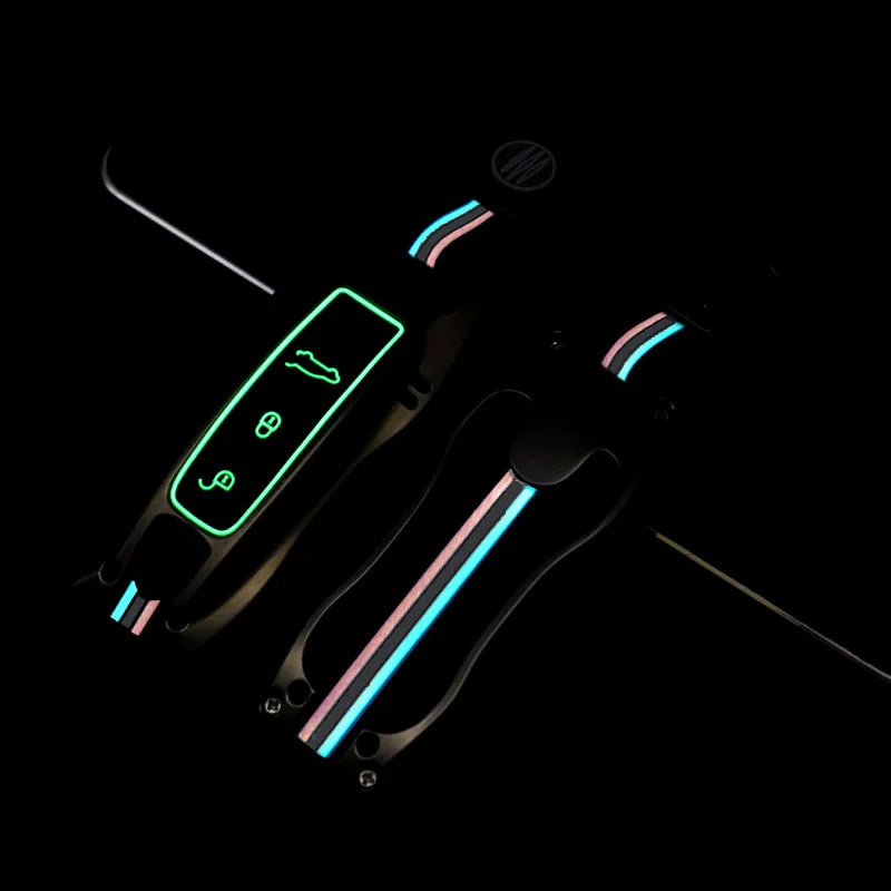 Zinc Alloy Car Smart Key Case Cover Shell Fob for Porsche New Cayenne Panamera 911 992 Taycan Car Protect Interior Accessories