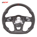 ICF Carbon Fiber Steering Wheel For Audi A3 A4 B9 RS3 S3 RS4 S4 A5 S5 Customized Suede Leather