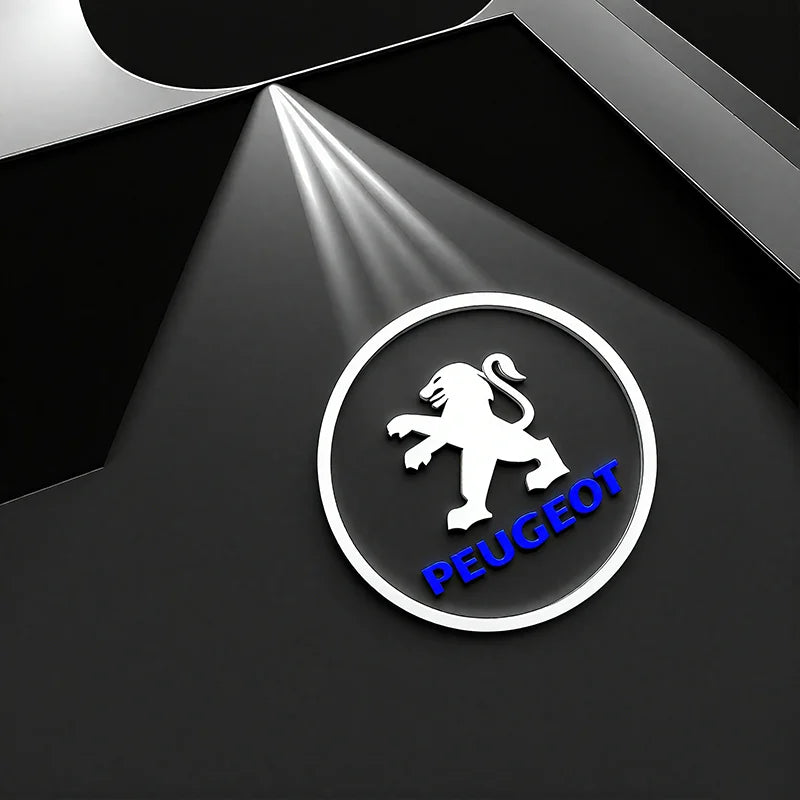LED Car Door Logo Welcome Light Laser Projector Lamp For Peugeot 408 4008 308 3008 Rifter 5008 508 2008 208 301 RCZ 407 205 105