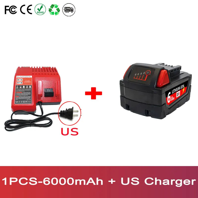 9000mAh/12000mAh M18 Li-Ion Battery
