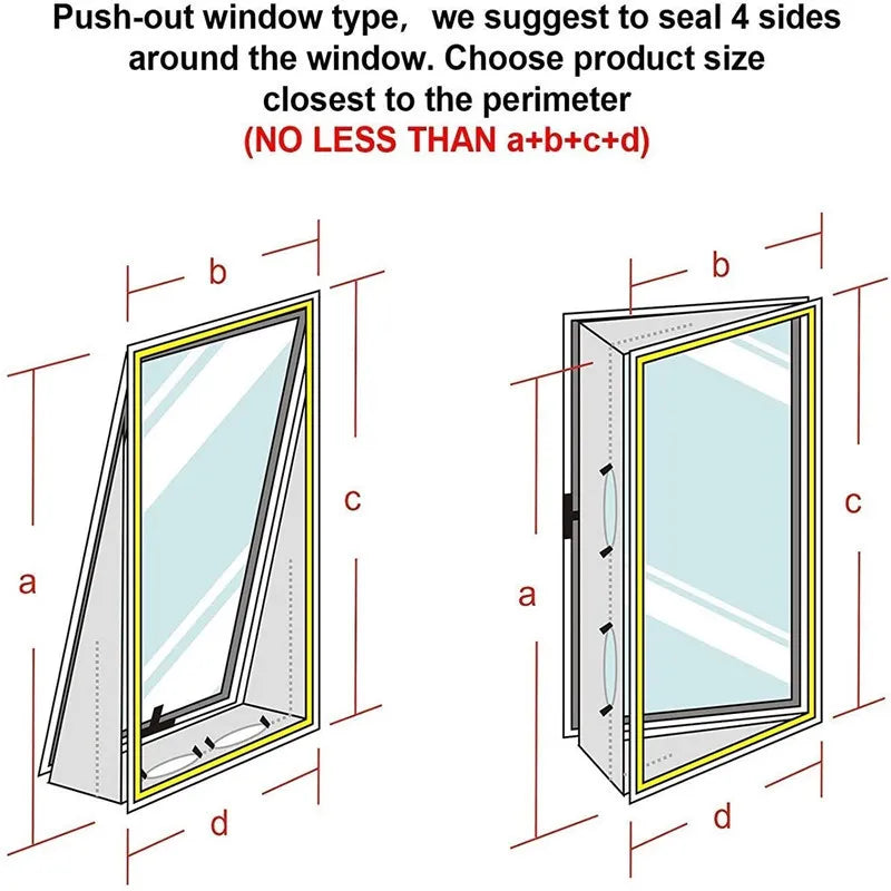 Universal Air Lock Window Seal Cloth Plate 3 4 5m Hot Airs Stop Conditioner Outlet Window Sealing Kit for Mobile Air Conditioner