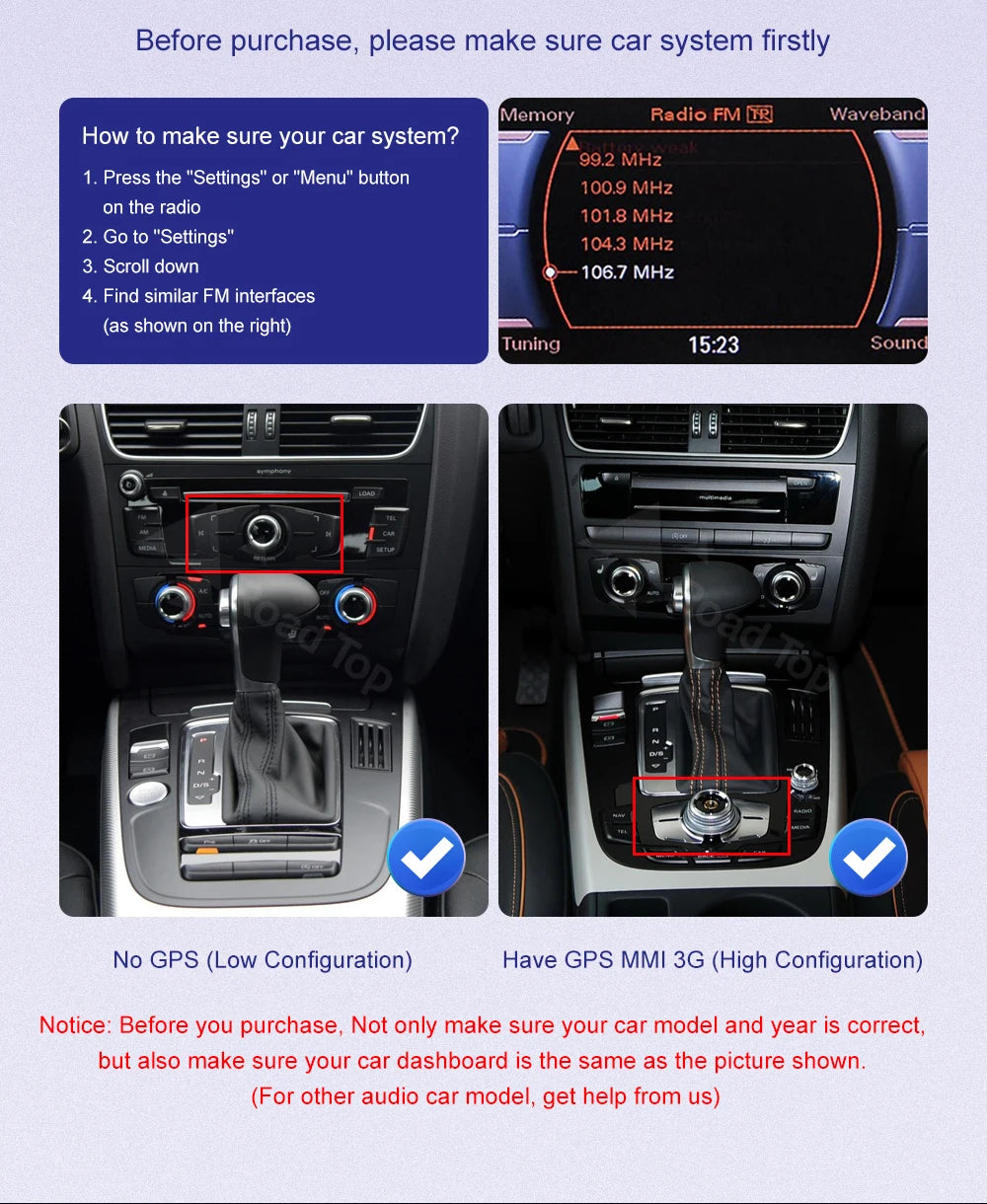 Linux 8.9/12.3inch Car Multimedia Touch Screen For Audi A5 2008-2016 with Wireless CarPlay Android Auto Airplay Function