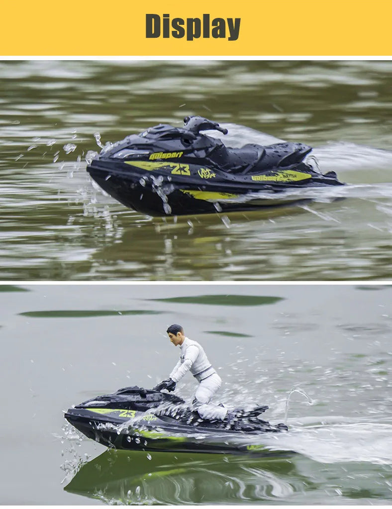 UDI023 RC Speedboat 2.4G Jet Spray RC Boat Remote Control Ship Waterproof Self-Righting LED Lights RTR High-Speed Models Toys