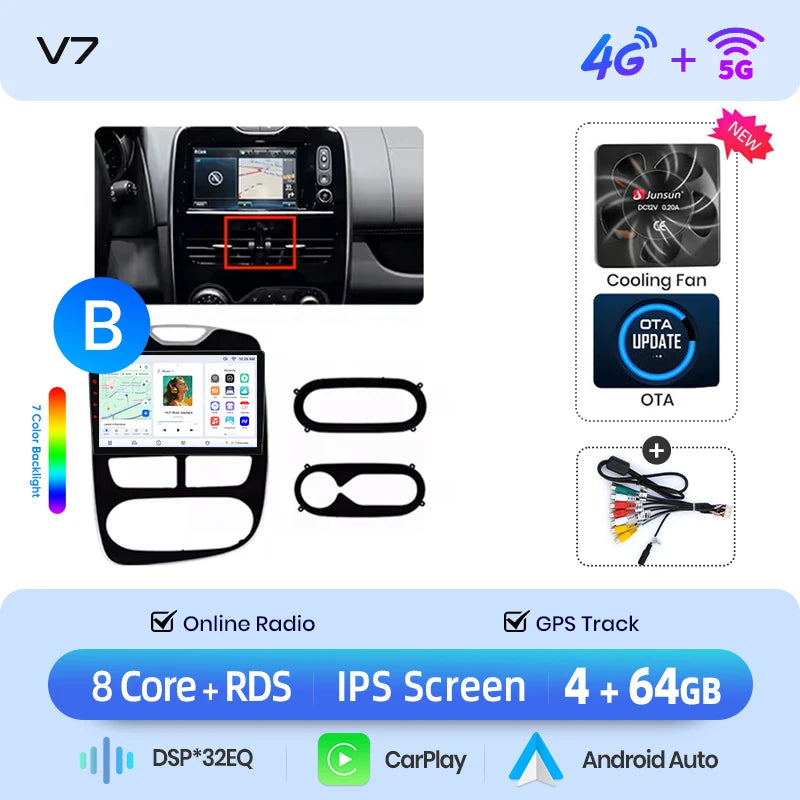 Junsun Wireless CarPlay Car Radio Renault