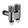 G1/2 1 In Two Out Double Control Washing Machine Faucet Toilet Triangle Valve Kitchen badSink Bathroom Basin Faucet Accessories