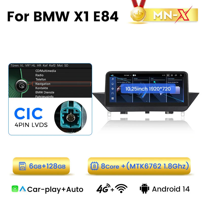MEKEDE 128GB Android 14 Car Multimedia