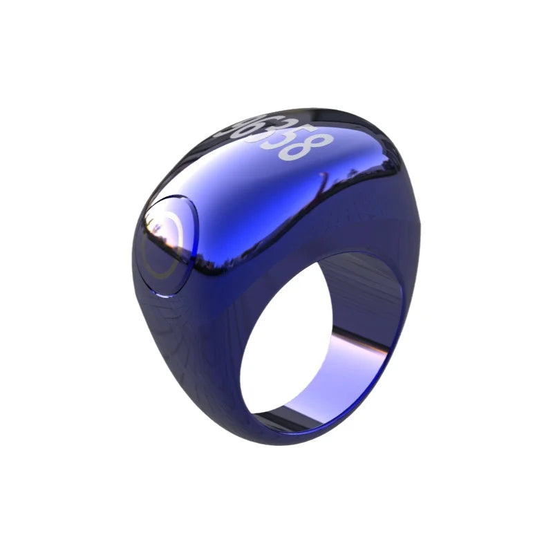 Portable Digital Screen Electronic Ring with Timer Function Counting Wearable Vibration Reminder Health Fitness Tracker Ring