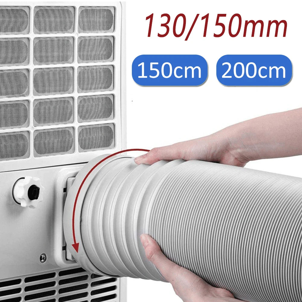 Tuyau d'extension de conduit de 130 150 mm, télescopique, flexible, pour climatiseur mobile, accessoires de tuyau d'échappement, tuyau de ventilation 1,5/2 m