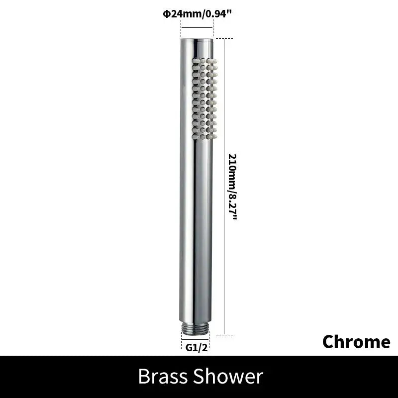 Brass Handheld Shower Head Brushed Golden Hand Held Shower Sprayer Nickel Bath Sprinkler Matte Black Rose Gold Handshower Chrome