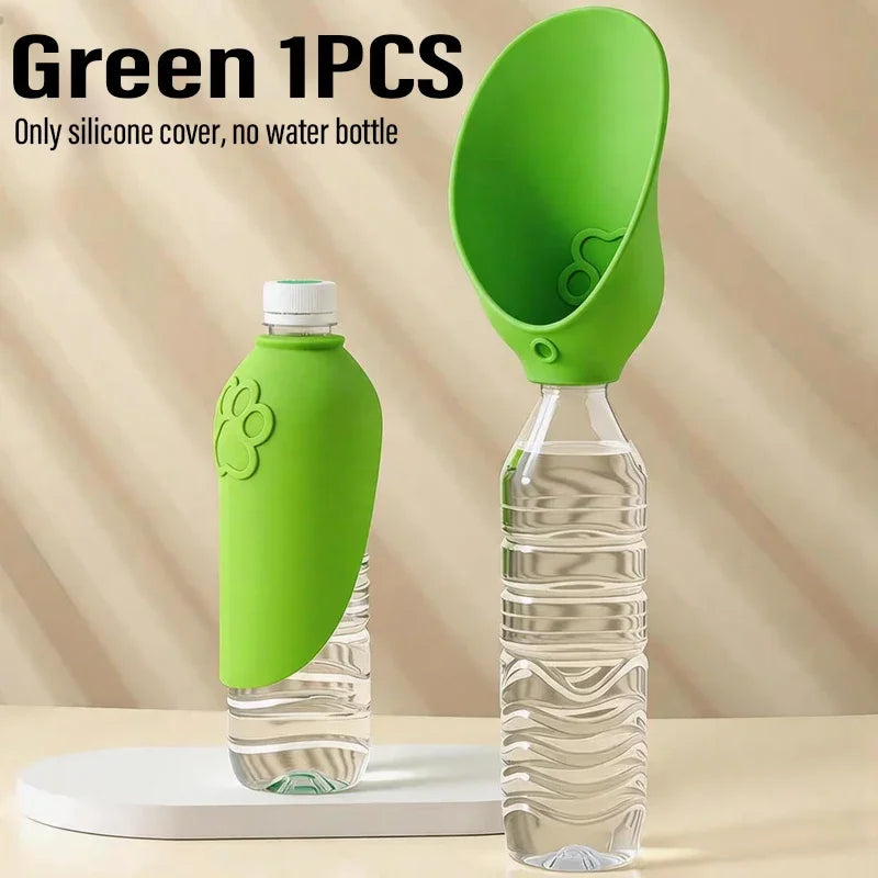 Universal Dog Cat Drinking Bowl Outdoor Feeding Water Portable Drinking Cup Pet Foldable Water Dispenser Interchangeable Bottle