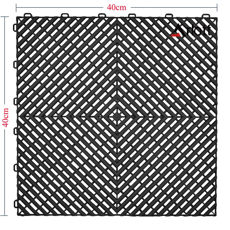PP Interlocking Garage Floor Tiles for Villas Graphic Design Solution for Vinyl Flooring Projects