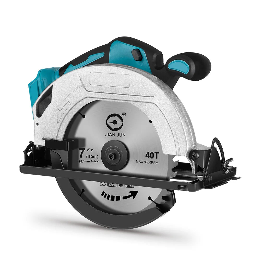 YOFIDRA 10800RPM 5/7 Inch Electric Circular Saw Handheld Multifunction Rechargeable Cutting Machine For Makita Battery Pin
