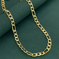 Luxurious 9999 24K genuine gold men's flat chain Boss necklace, simple and elegant, men's exclusive gold jewelry gold necklace