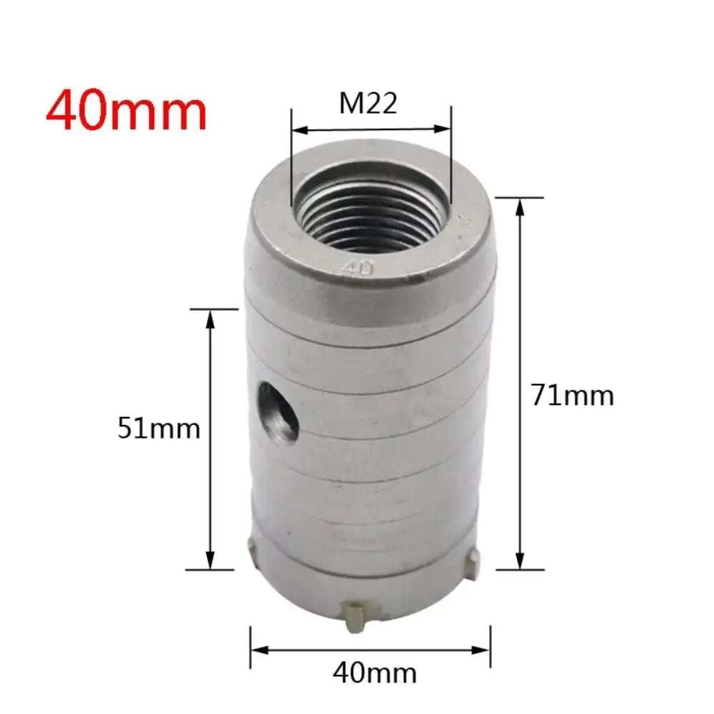 40mm-60mm Concrete Hole Saw Round Shaft Metal Cutting Masonry Construction Tool Heavy Duty High Strength