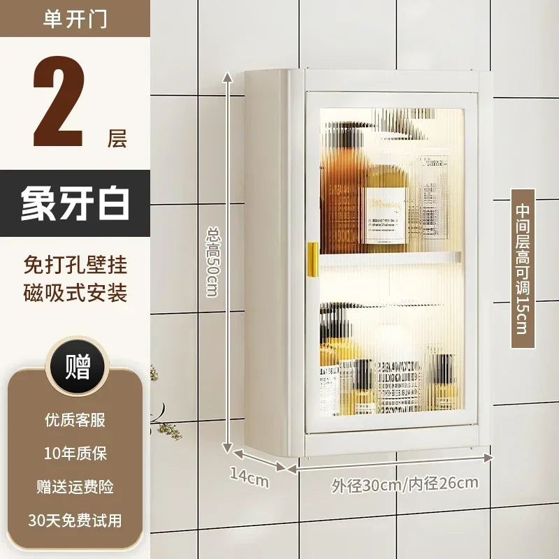 Modern Wall Mounted Bathroom Cabinet white Waterproof Storage Organizer Shelf for Toilet Vanity Bathroom home Decor Furniture