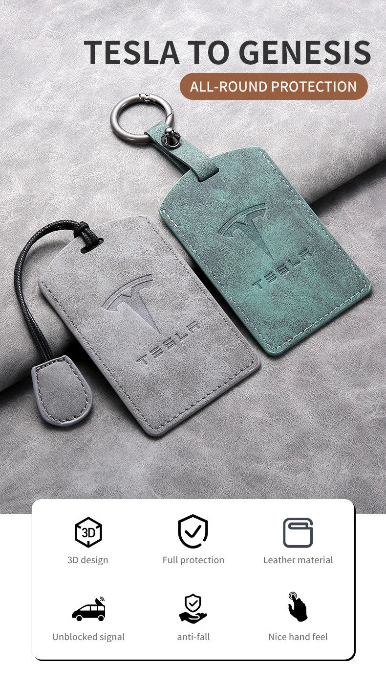 Car Smart Remote Key Card Cover Case Key Bag Shell Holder Protection For Tesla Model 3 Model Y 2020 Keychain Styling Accessories