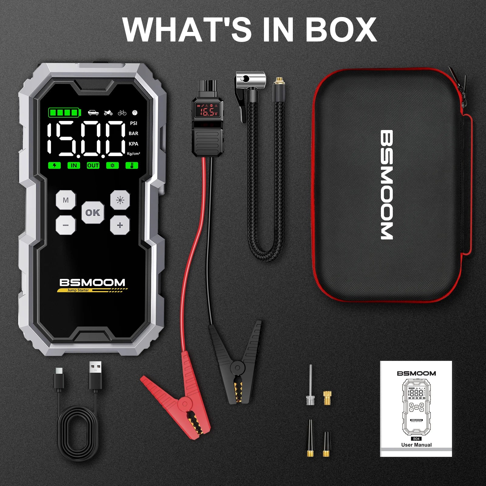 150PSI Air Pump Car Jump Starter