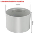 1.5/2M Portable Flexible Conditioner Exhaust Hose Tube 13/15cm Exhaust Pipe Hose Connector Interface for Mobile Air Conditioning