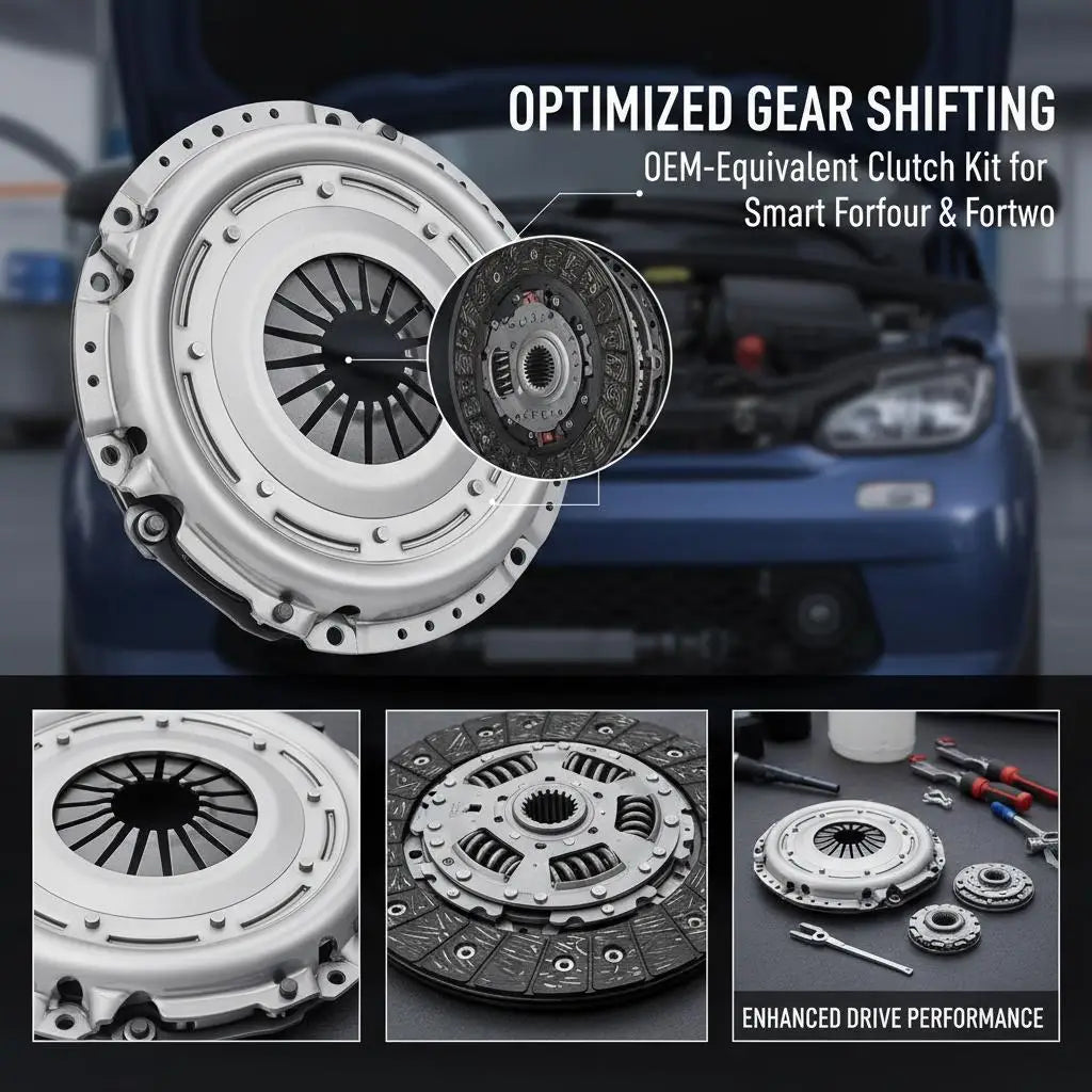 Clutch Kit with Pressure Plate, Oem Replacement Drive Clutch, Compatible with Smart Forfour (75 Hp)