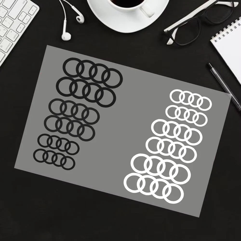 6pcs/set Heat Resistance Caliper Decals Wheel Decor Vinyl Sticker For Audi Sline TT RS A4 B7 B8 B9 A3 8P 8V 8L A5 A6 A1 A7 A8 C6