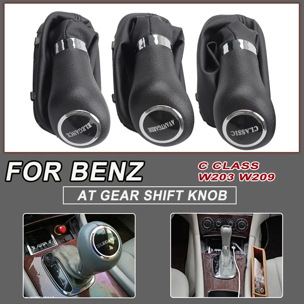 Fit For Mercedes Benz C Class W203 W209 CLASSIC AVANTGARDE ELEGANCE Automatic Gear Shift Stick Knob Lever HandBall Gaiter Boot