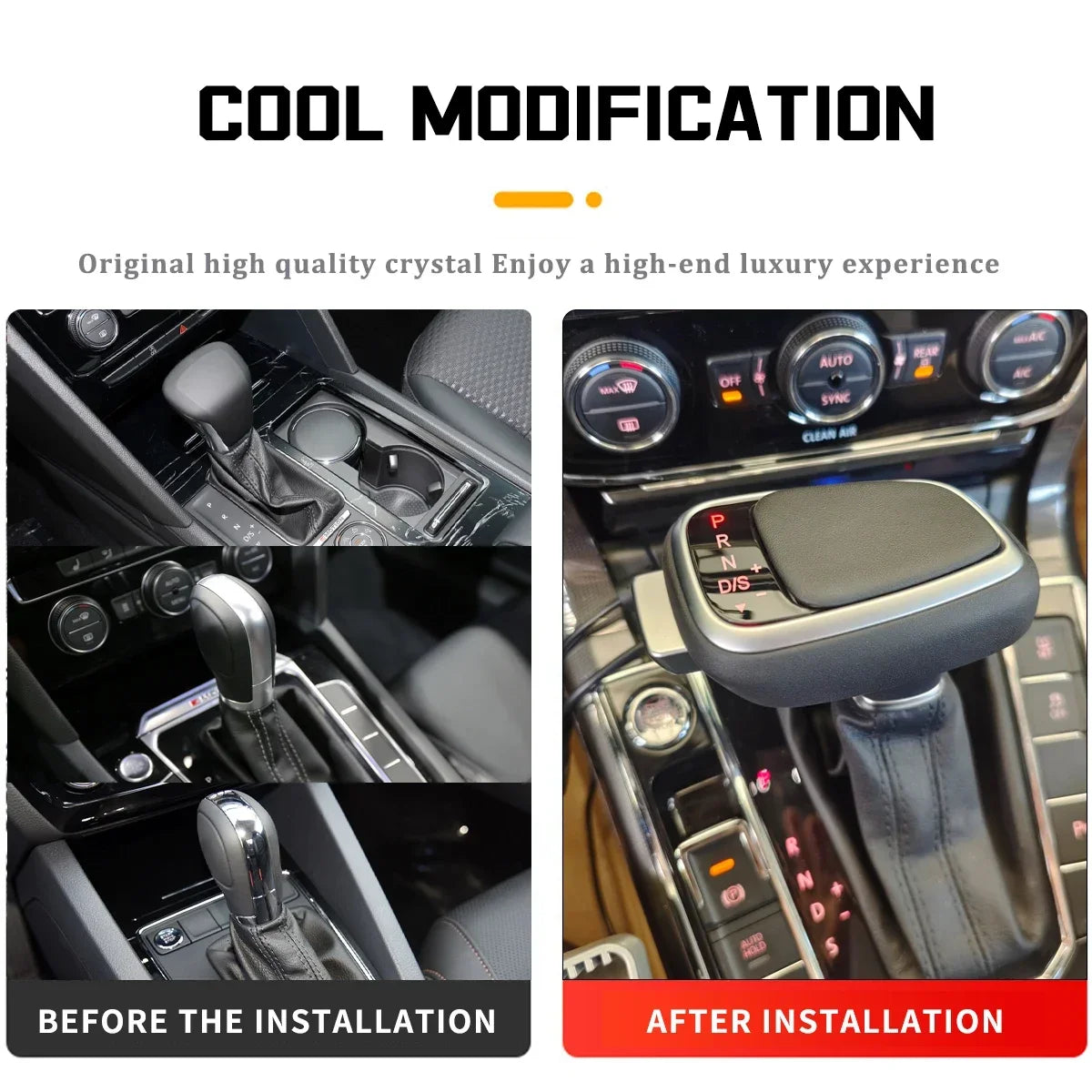 Led Gear Shift knob Dsg For Volkswagen Vw Golf 7 jetta Mk6 MK7 Passat CC B8 touran Tiguan Automatic Transmission Gearbox Handle