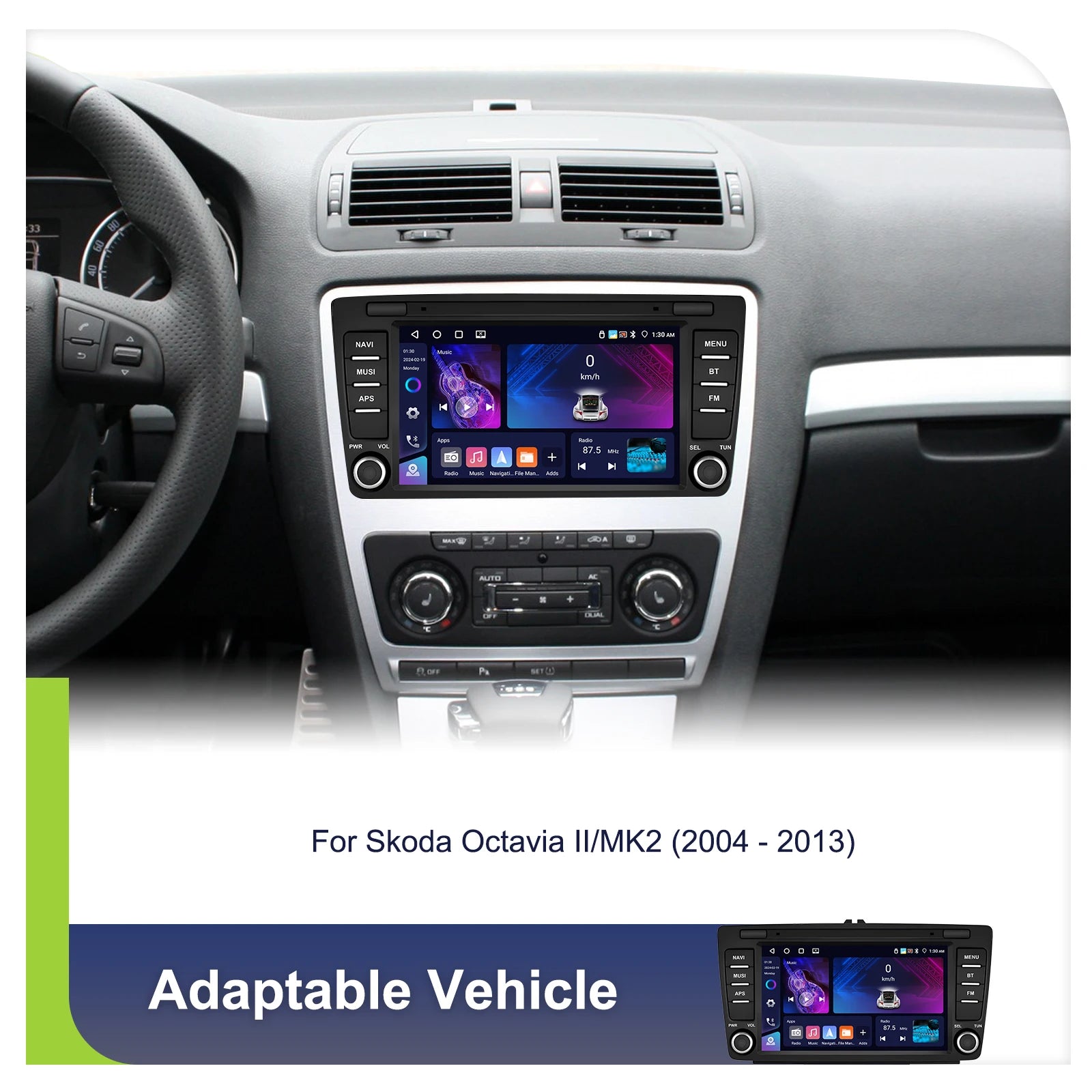 4+64G 8inch Wireless Carplay Android Auto For Skoda Octavia 2 A5 2004-2013 Car Radio CarPlay GPS Navigation WIFI RDS Stereo