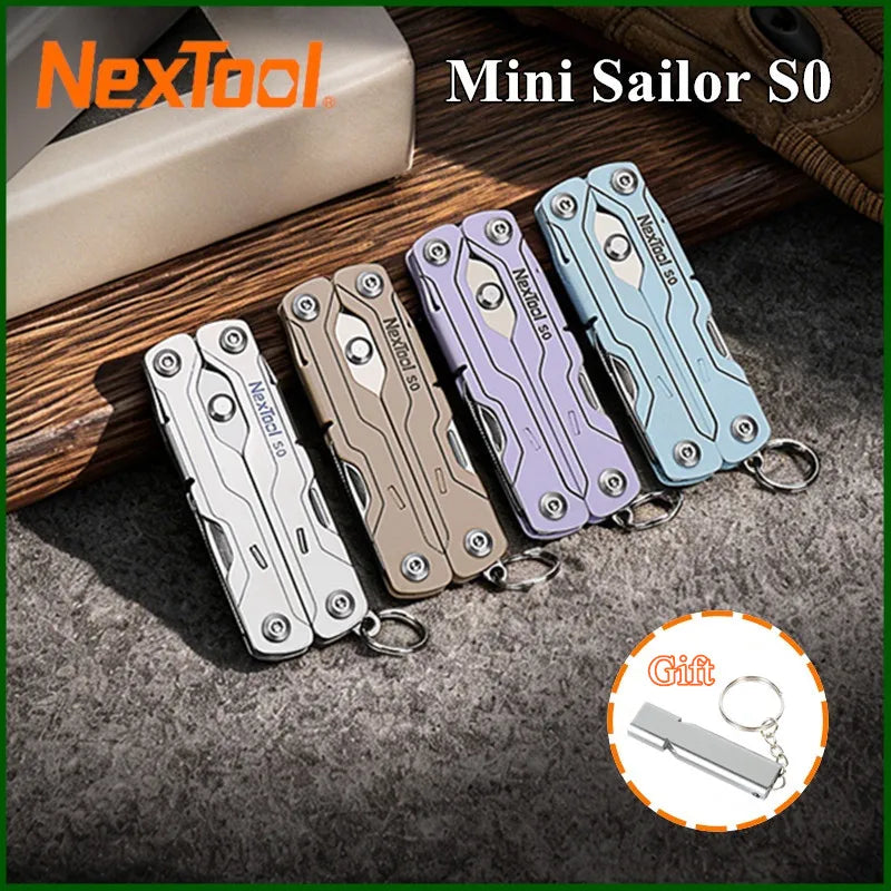 NexTool Mini Sailor Scissors S0 8-In-1 Micro Multitools Keychain EDC Portable Mini Pocket Scissors Outdoor Emergency Hand Tools