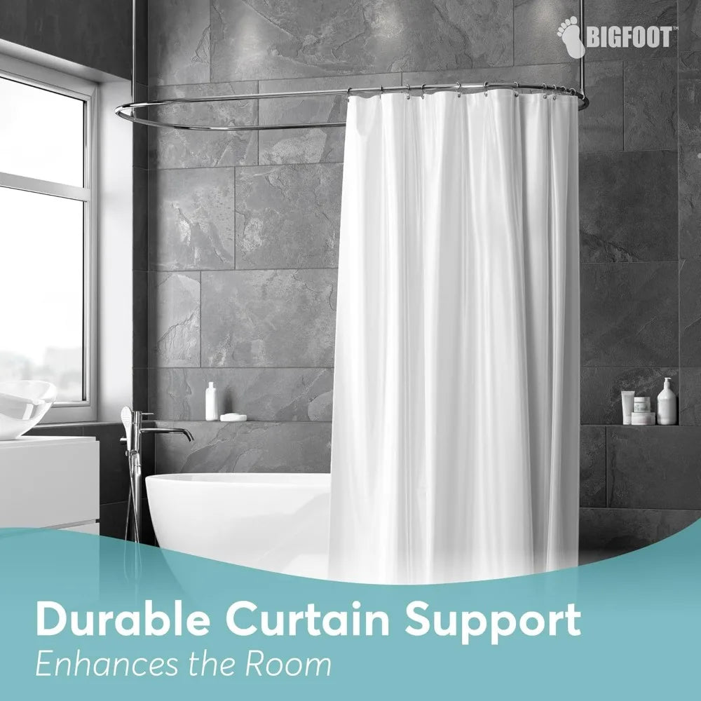 Crochets de rideau de douche doubles en acier inoxydable pour une glisse facile et un maintien sûr