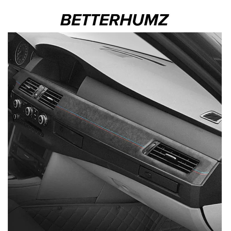 For BMW E60 Series 5 2004-2010 Made of Alcantara Dashboard Panel Instrument Trim Performance Sticker Car Interior Accessories