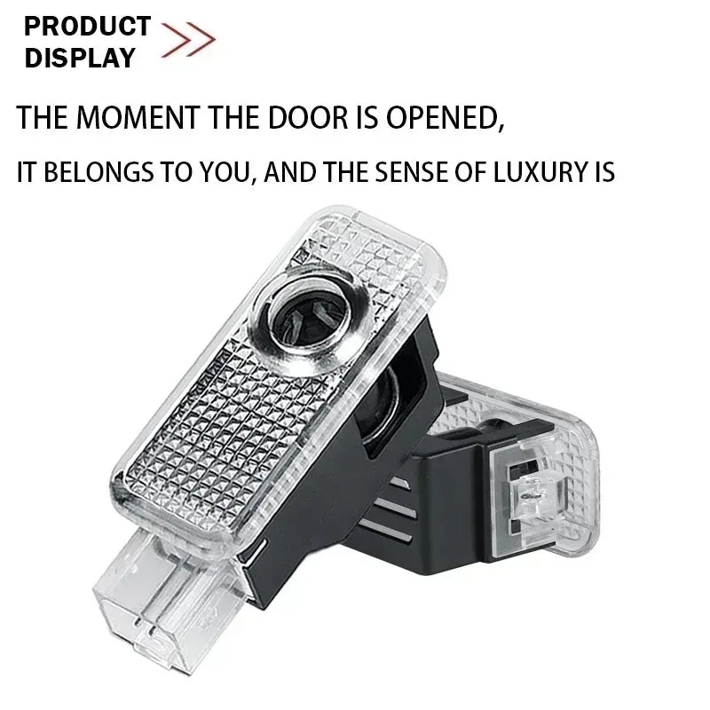 2Pcs Auto Door Welcome Light Led HD Projector For Audi A3 A4 B8 8P 8V A6 C7 A5 Q5 B7 B6 B9 SLINE QUTTRO RS Q3 Q7 S3 S4 S5 S6 S8
