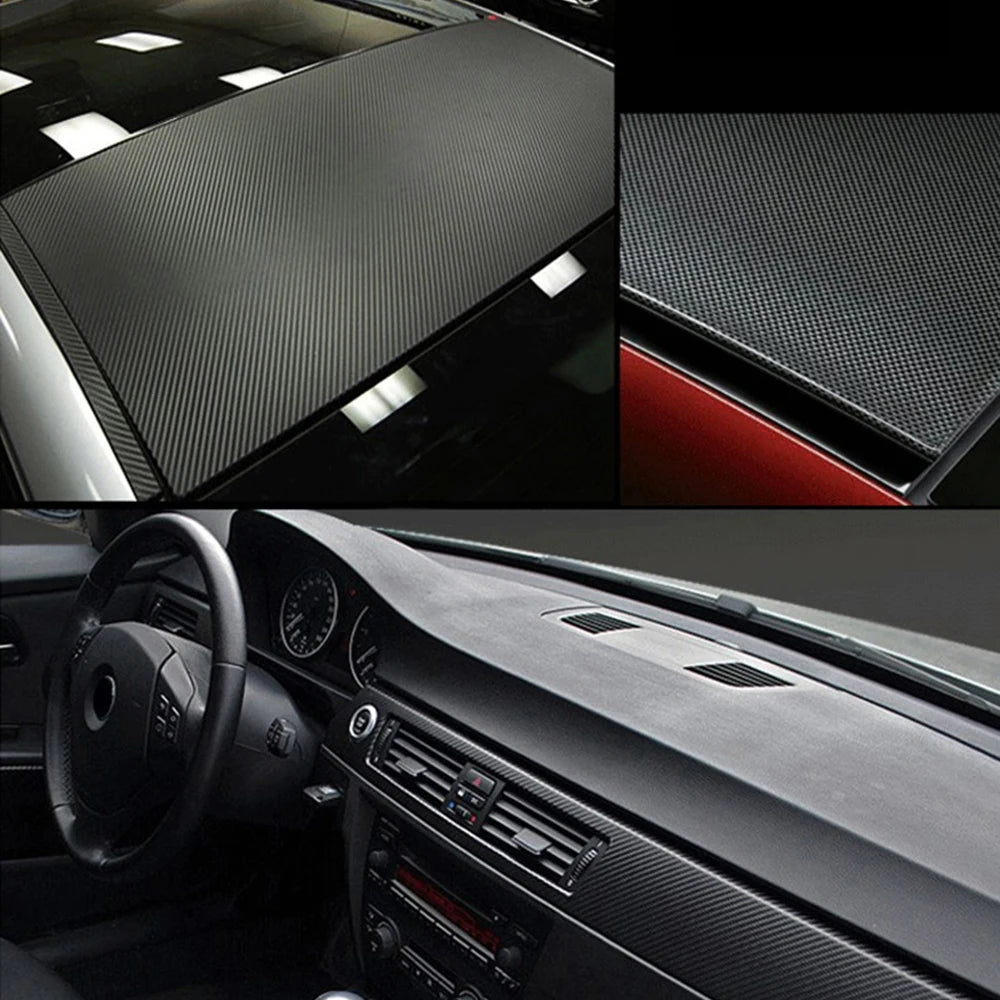 50cmx200cm 3D Carbon Fiber Vinyl Car Wrap Sheet Roll Film Car Stickers and Decal Motorcycle Auto Styling Accessories Automobiles