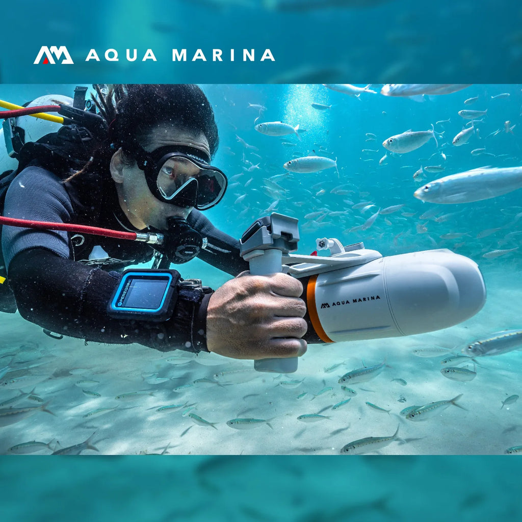 Aqua Marina BlueDrive X Pro Underwater Electric Scooter Marine Drive Fin Motor for SUP Diving Snorkeling Swimming Booster