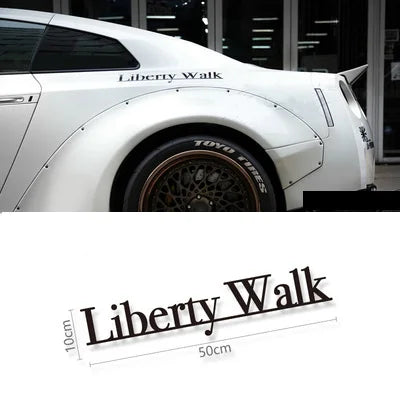 Performance Liberty Walk LB Rising Wide-bodied Modified Racing Bumper Sticker Reflective Car Window Hood Body Vinyl Decal