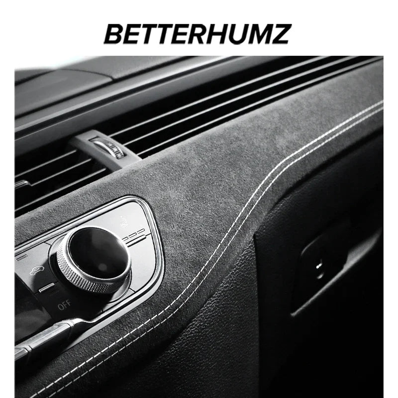 For Audi A4 B9 A5 2017-2024 Dashboard Panel Instrument Trim Strip Sticker Car Interior Make of Alcantara Tuning Accessories
