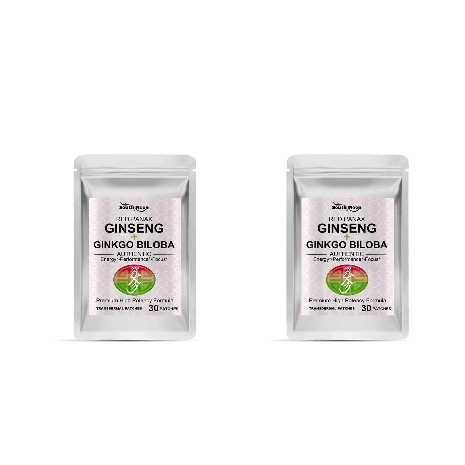 Red Panax Ginseng Transdermal Patches Energy Enhance Stress Relief Supports Physical Mental Health