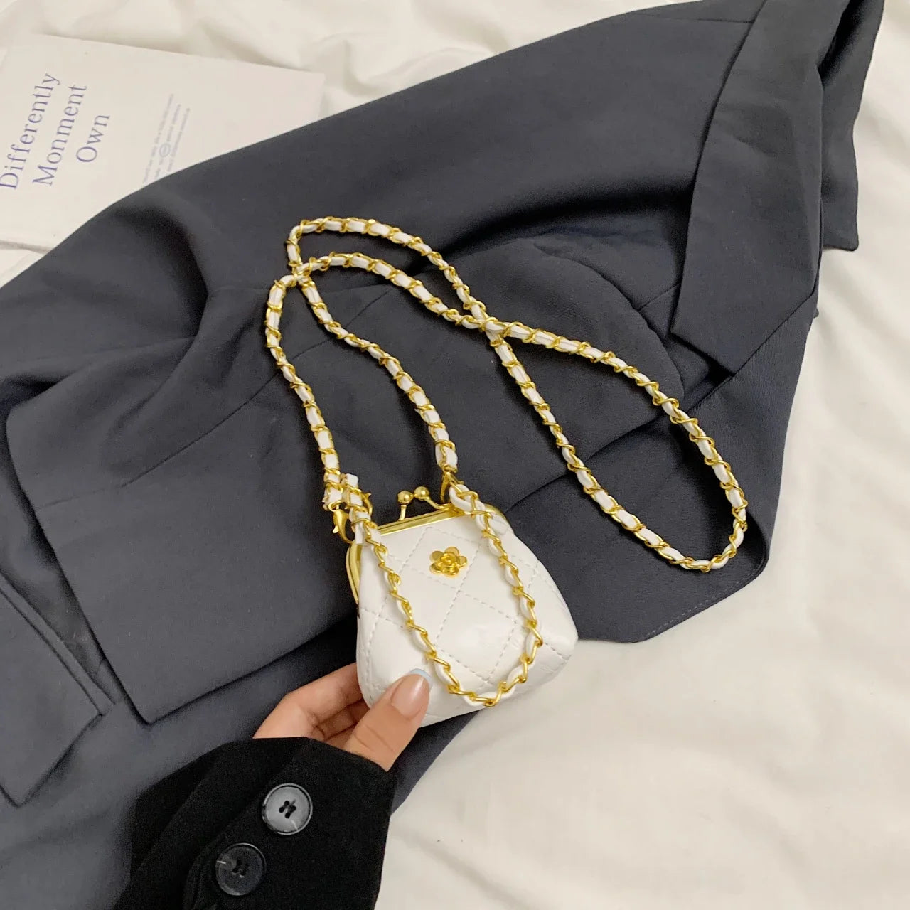 Super Mini Crossbody Bags For Women Designer Bag Luxury Chain Shoulder Coin Mini Purse Cute Clip Lipstick Bag Lady Cute Hobo Bag