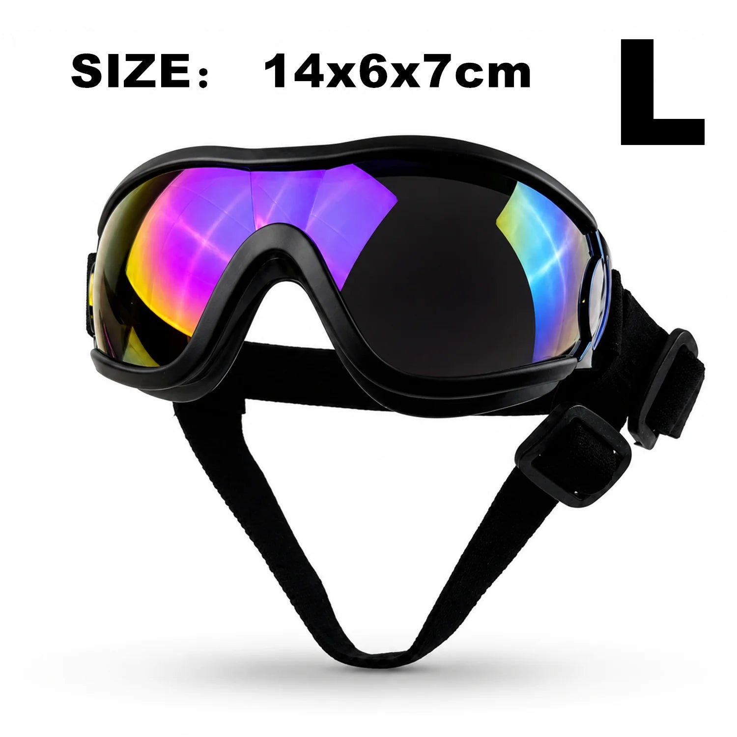 Pet Adjustable Dog Goggles Sunglasses Anti-UV Sun Glasses Eye Wear Protection Black Widely Used Dog Sunglasses Pet Dog Supplies