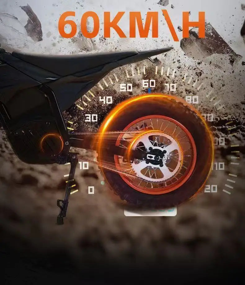 3000W Powerful Electric Dirt Bike Two Wheels Offroad Motorcycle Outdoor Commuter Electric Scooter for Adults
