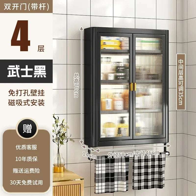 Modern Wall Mounted Bathroom Cabinet white Waterproof Storage Organizer Shelf for Toilet Vanity Bathroom home Decor Furniture