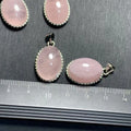 18*12 OVAL Natural ROSE Quartz Pendant Necklace Fine Jewelry Handmade Stones Wholesale Healing Energy Gift Lucky Jewelry