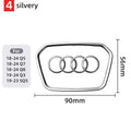 Car Steering Wheel Center Emblem Logo Sticker For AUDI Trim Frame Badge Decor Ring Cover Auto Accessories Q5 Q3 Q7 A3 A4 A6 S3