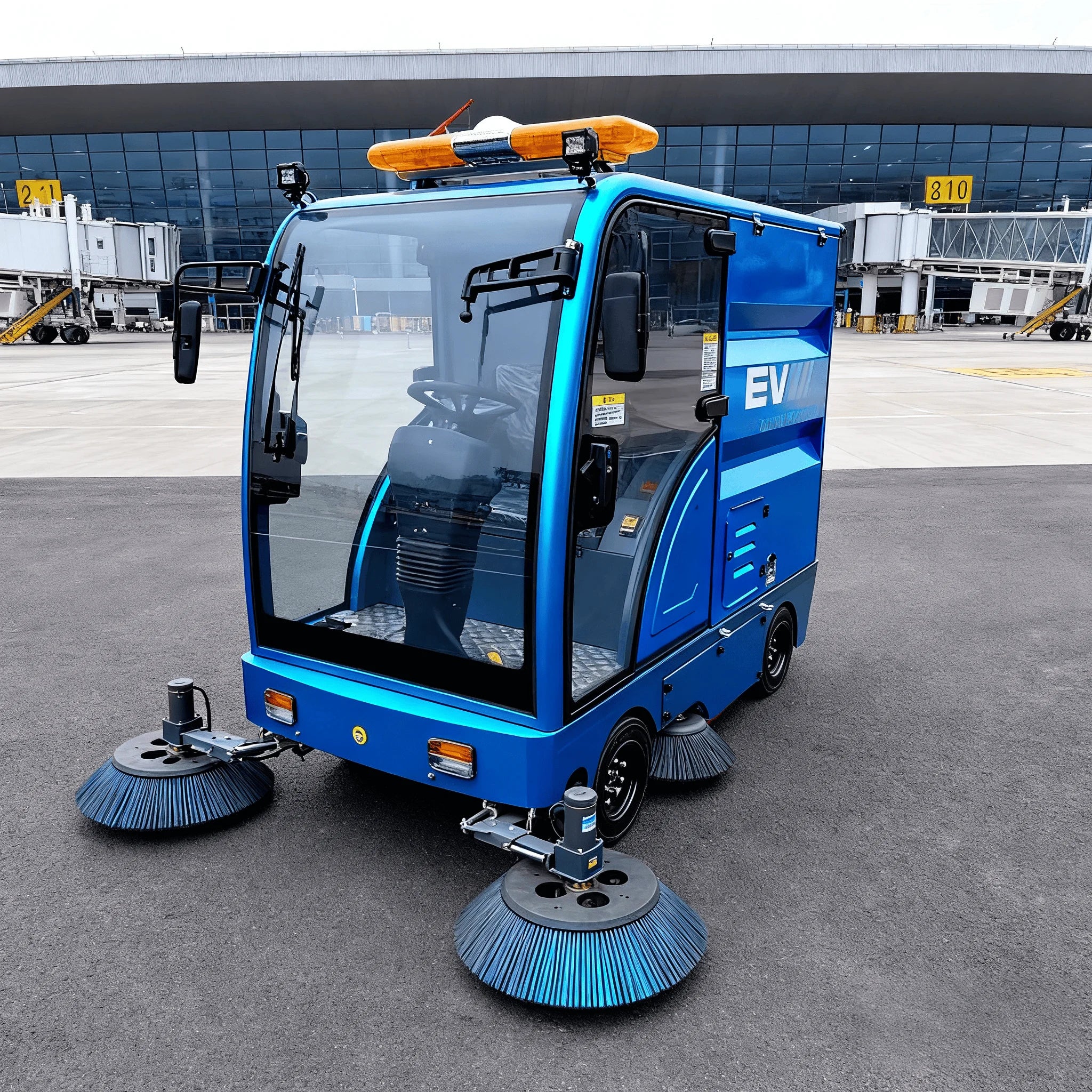 Electric Ride-On Road Sweeper Truck C0nTour DEY X5 3000W Self-Propelled New Vacuum Municipal Commercial Use