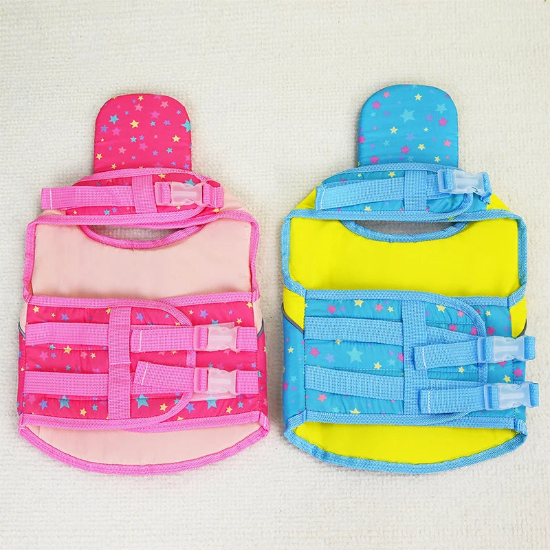Summer Pet Dog Life Jacket with Removable Front Float Adjustable Dog Life Vest Swimsuits for Small Medium Large Dogs Swimming