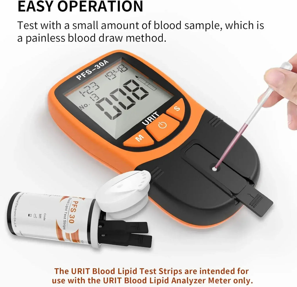 5 in1 TC/HDL/TG/LDL Blood Lipid Analyzer Monitoring Total Cholesterol Triglycerid Automatic Household Health Monitoring