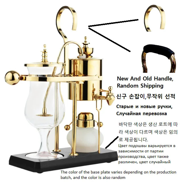 Water Drop Balancing Siphon Coffee Machine Kettle Coffee Maker Syphon Vacumm Coffee Brewer Manual Coffee Brewing Appliance Set
