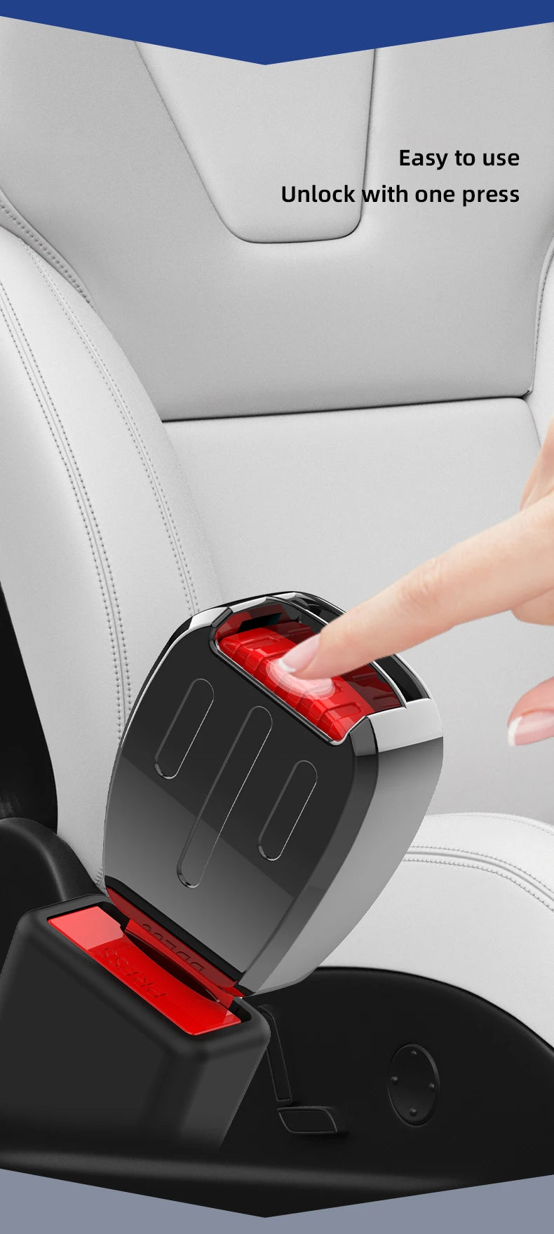 Car Seat Safety Lock Buckle Seatbelt Clip Extender For Dacia Duster Logan Sandero Stepway Dokker Lodgy MCV 2019 Spring Bigste