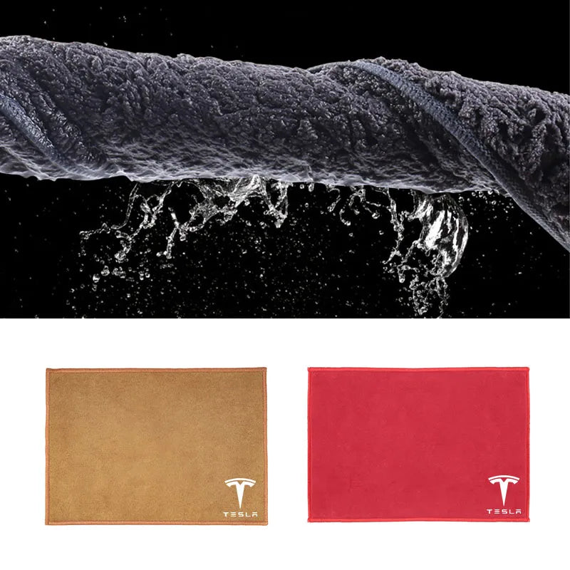 Microfiber Towel Car Cleaning Care Accessories for Tesla  Model 3 Highland 2023 Model S Model X Model Y
